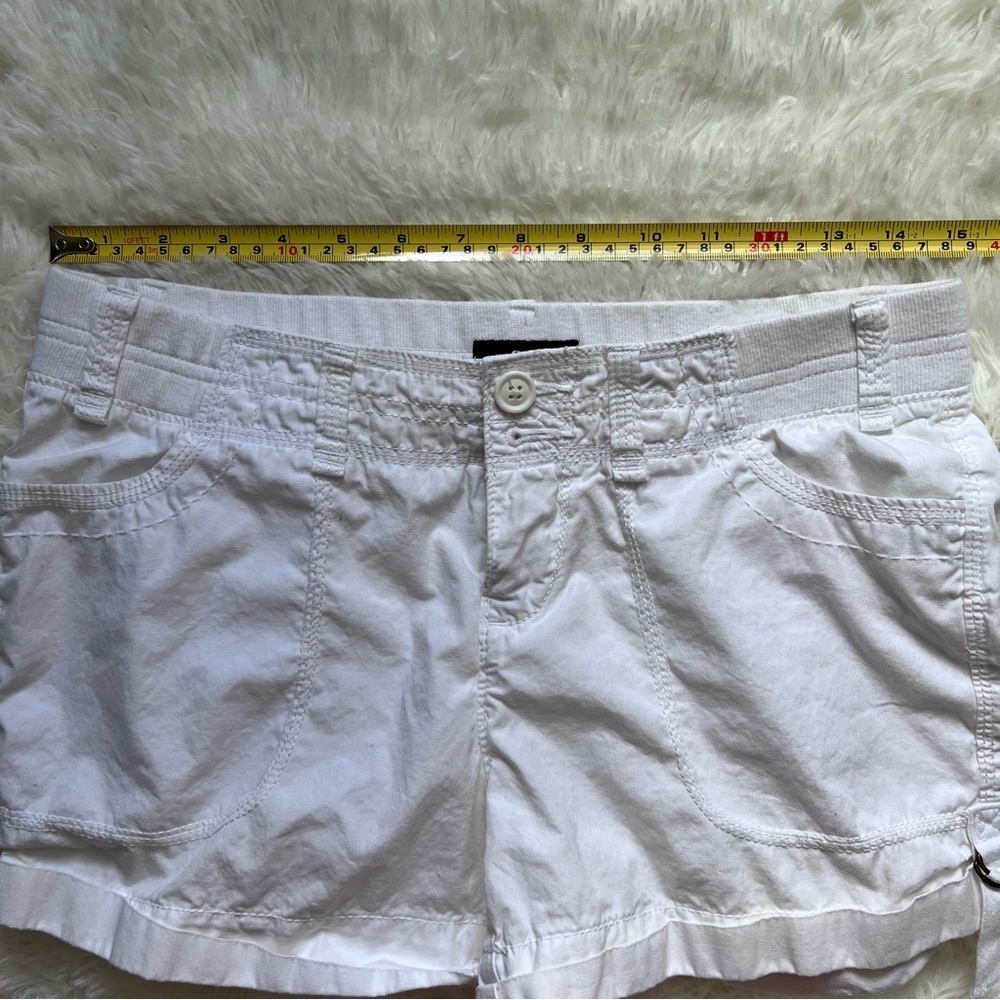A.n.a. White Cotton Cargo Shorts - Picture 6 of 7